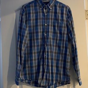 Plaid Lacoste button up shirt sz40